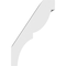 Ekena Millwork 5-in. W x 8-in. D x 12-in. H Valencia Architectural Grade PVC Knee Brace BRCP05X08X12VAL - alternate 4